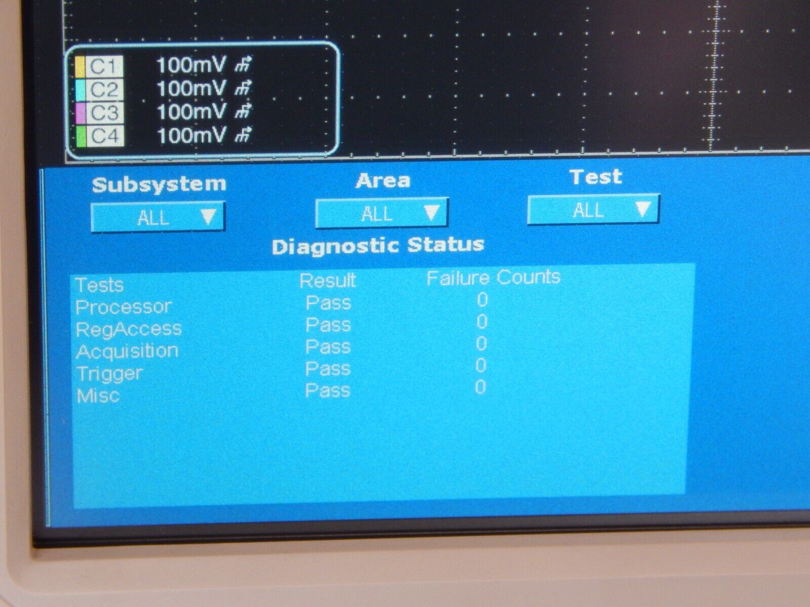 TDS6154C 15GHz 40GS/s 8 Options, NIST calibration TDS6154C 15GHz 40GS/s 8 Options, NIST calibration